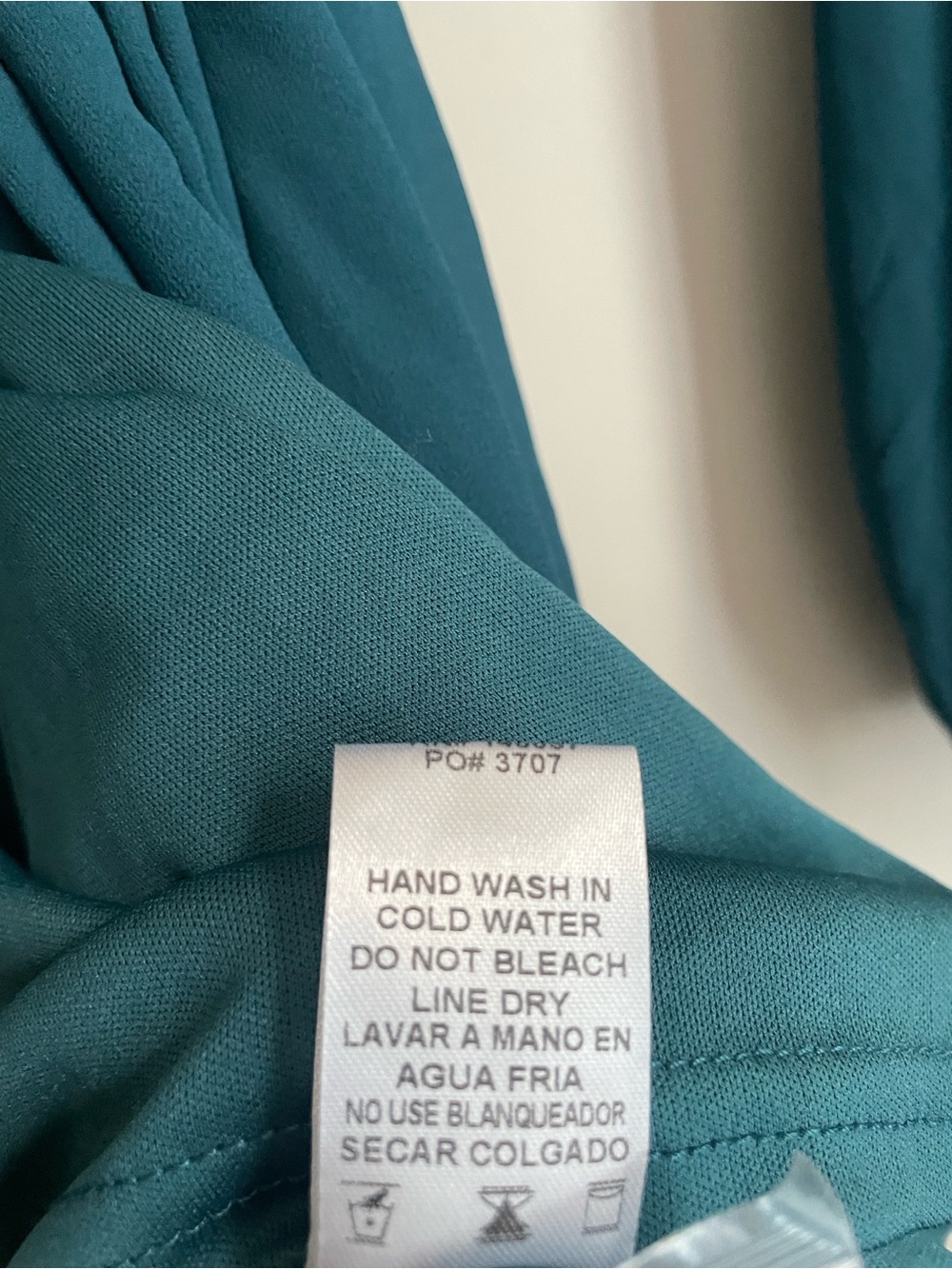 Baltic Born Evangeline Long Sleeve High Low Chiffon Dress Teal - Picture 11 of 13